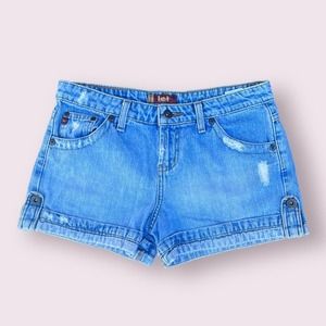 Vintage Y2k 2000s lei Brand Medium Wash Shorts Sz 5 28"